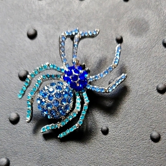 Spider Brooches Set with Gem Accents - Picture 2 of 7